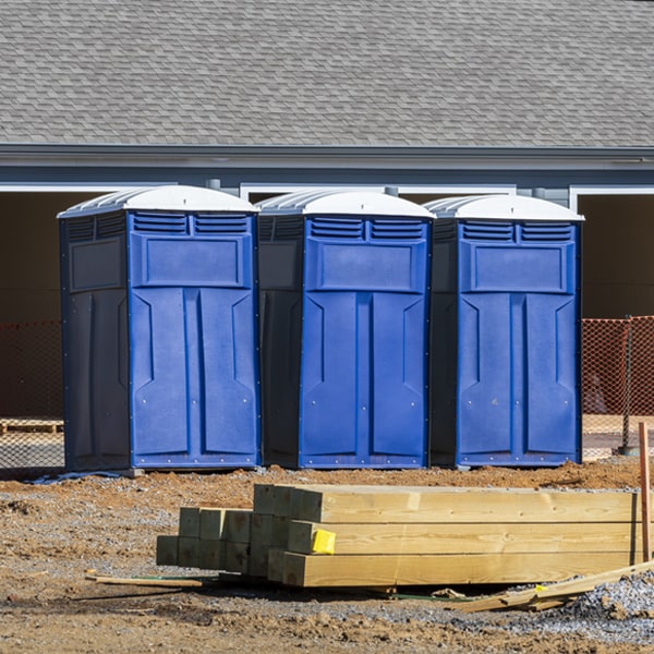 how can i report damages or issues with the portable toilets during my rental period in Cokeville